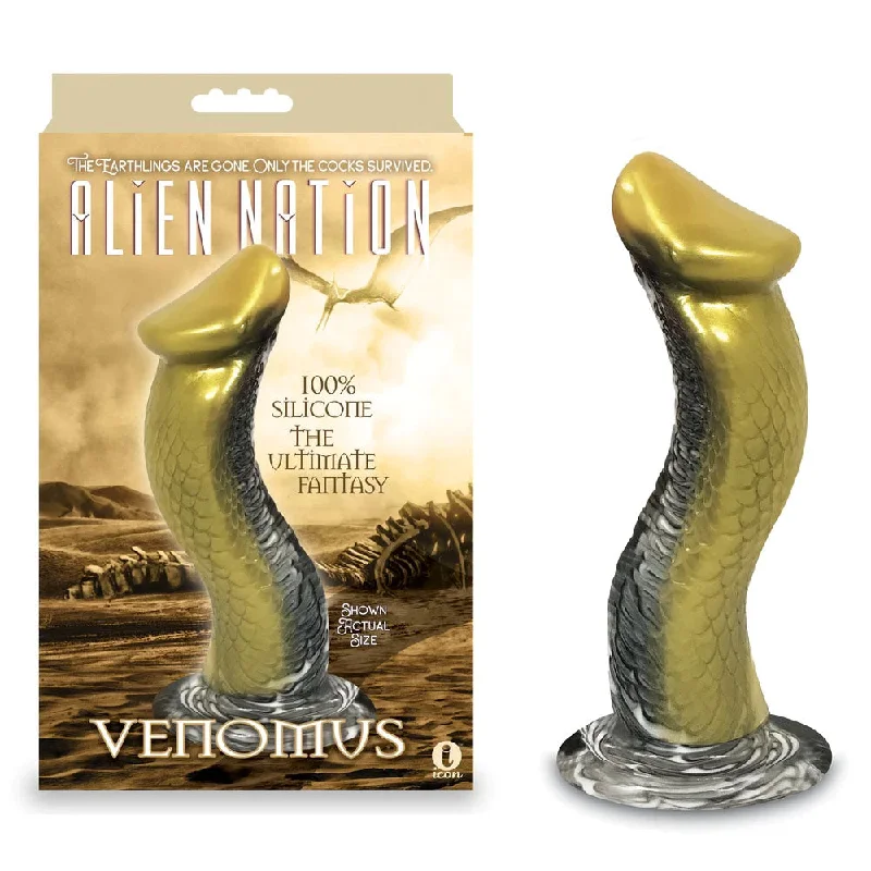 Sleek Grip Solo Masturbator-Alien Nation Dildo- Venomus