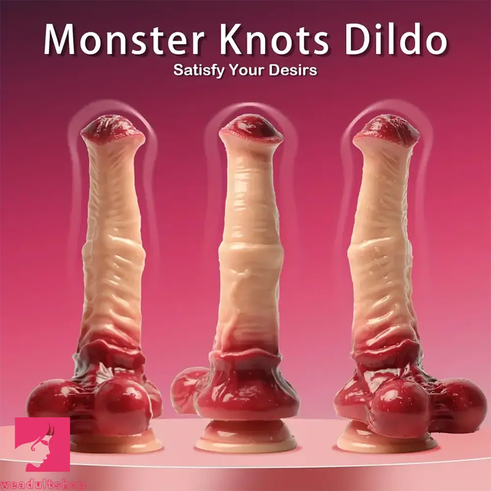 Emblem-stamped dildo-7.48in 9.64in 11.02in Silicone Soft Big Monster Horse Dildo For Real Love