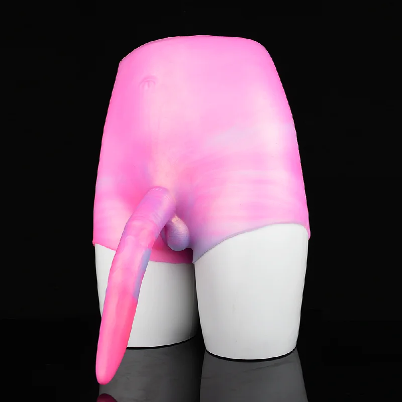 Pastel-shade dildo-High Waisted Wearable Dildo Pants - Strap On Deer Whip Fantasy Dildos Pegging Sexuality