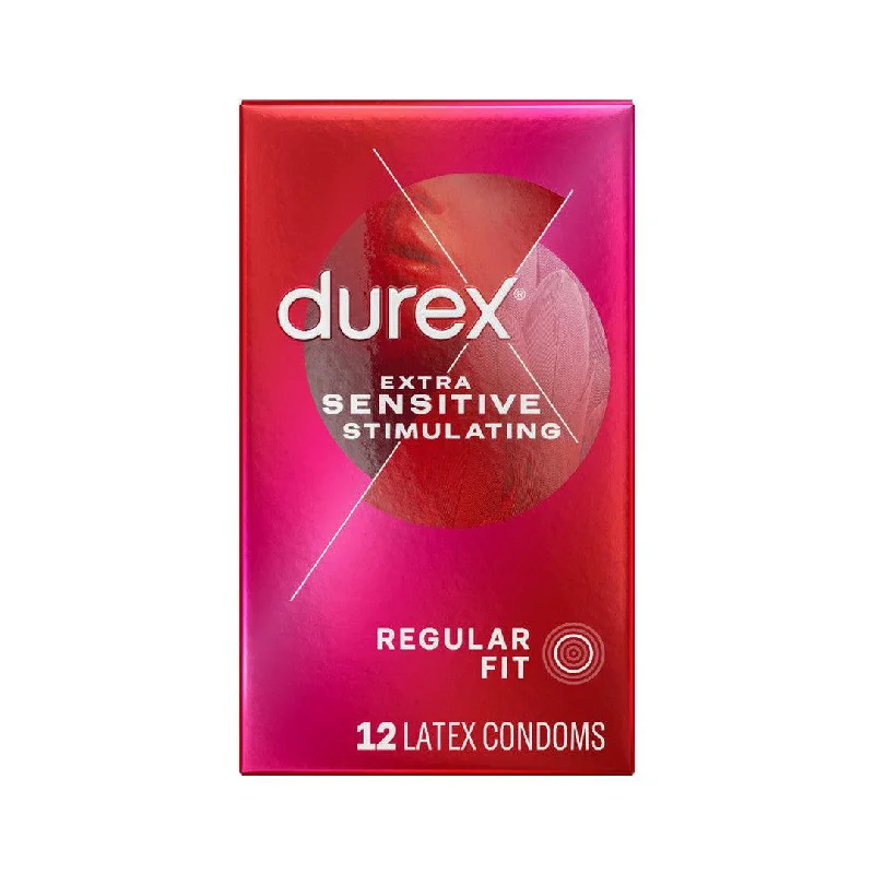 vibrating anal beads for deep stimulation-Durex Extra Sensitive 'Stimulating' Condoms