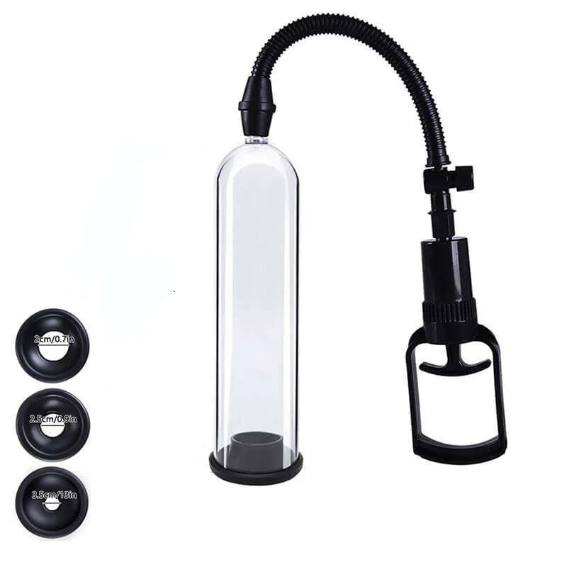 20.5CM Manual Penis Pump Male Penis Enlarger Sex Toys for Men Vacuum Pump Male Masturbation Penile Extender Trainer Adults Sex