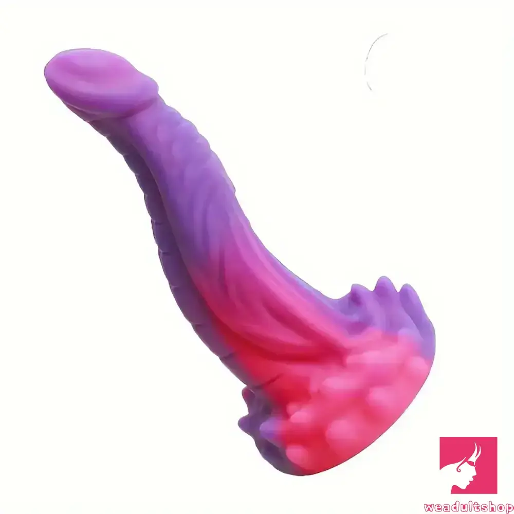 Snowflake-white dildo-8.07in Fantasy Monster Silicone Soft Big Dildo For Intense Love Toy