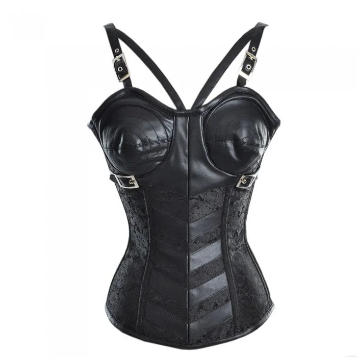 corset for holiday photoshoot-Misse Overbust Corset With Shoulder Straps