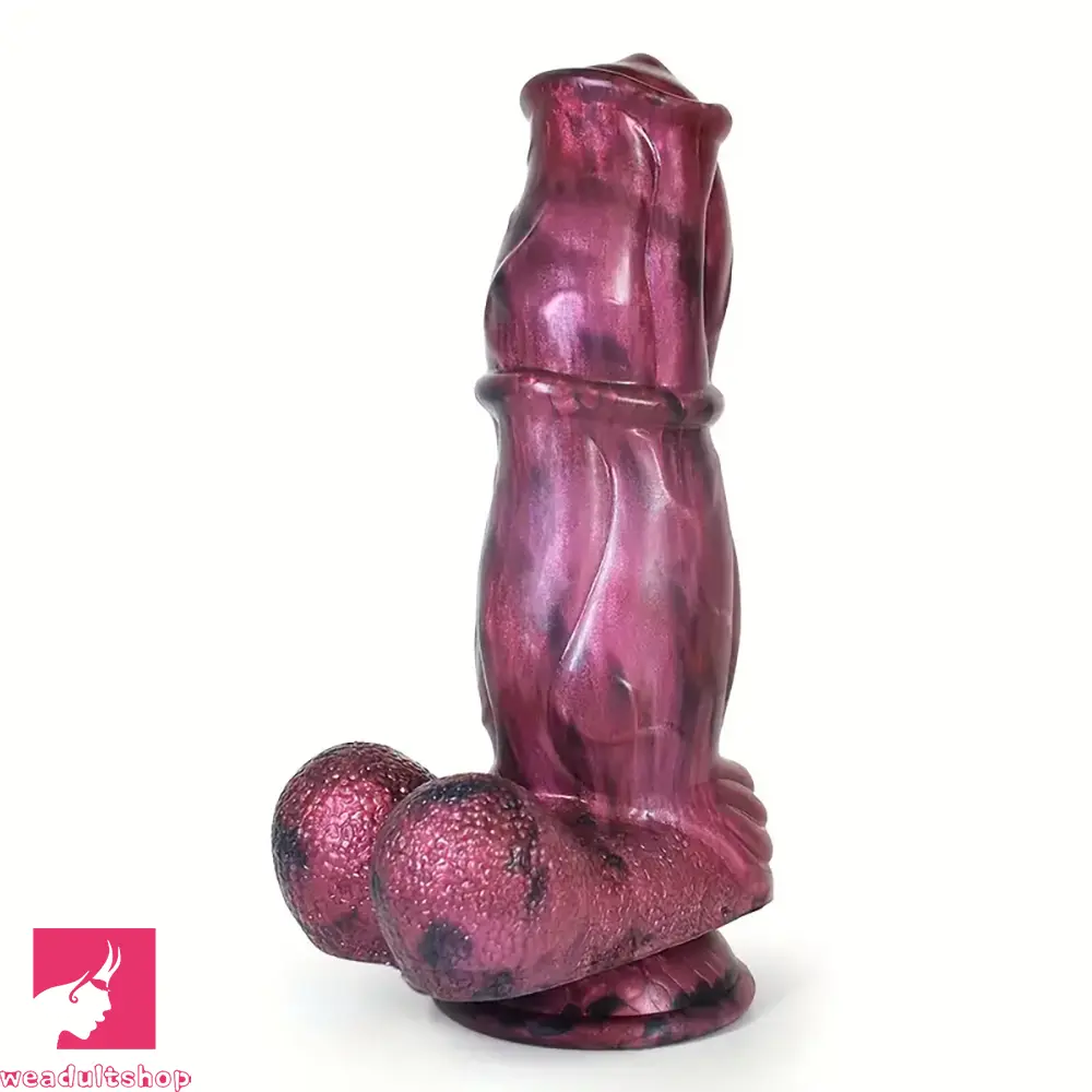 Lake-calm dildo-8.27in Realistic Horse Flexible Silicone Big Dildo Animal Penis Stroker