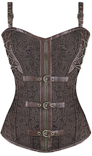 corset for fashion curls-Polson Steampunk Overbust Corset