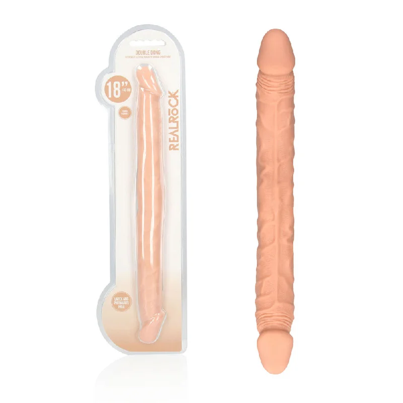 Ultra-Light Solo Masturbator Kit-REALROCK 18'' Double Dildo