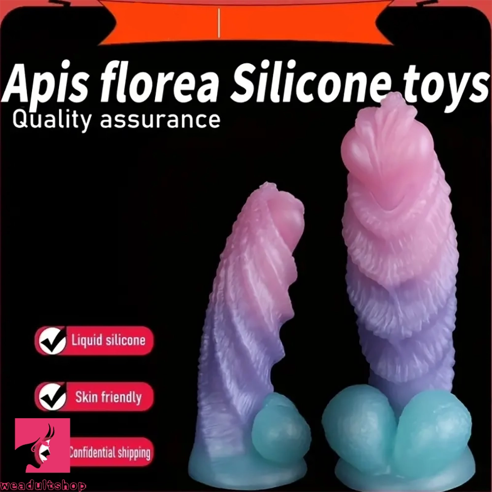 Iceberg-cold dildo-5.51in 7.4in Realistic Silicone G-Spot Monster Cock Odd Dildo With Balls