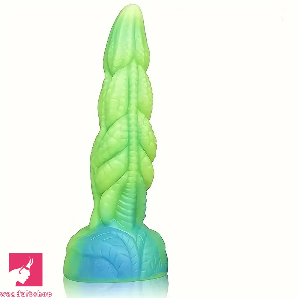 Catfish-whisker dildo-8.07in Liquid Silicone Soft Big Monster Dildo Clit Dilator Masturbator