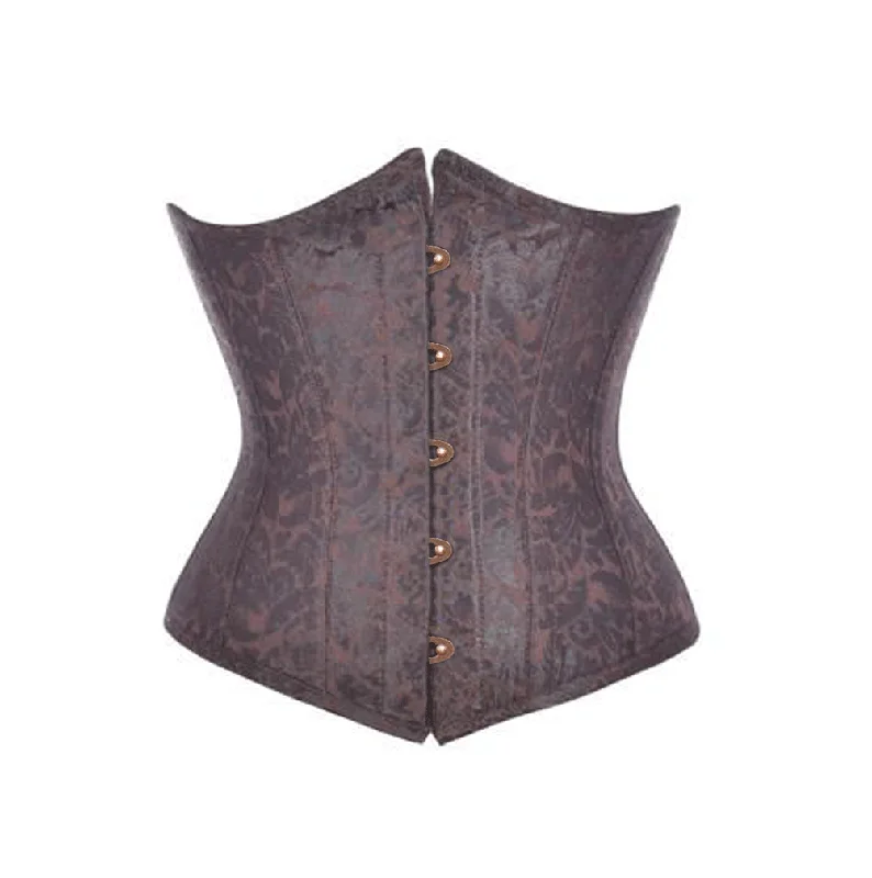 corset with spiral stitching-Bonniee Underbust Corset