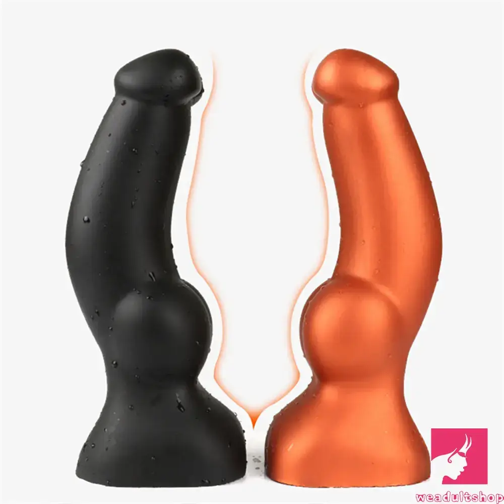 Custard-apple dildo-5.9in 6.3in 7.09in Silicone Soft Dog Cock Dildo For Increased Love