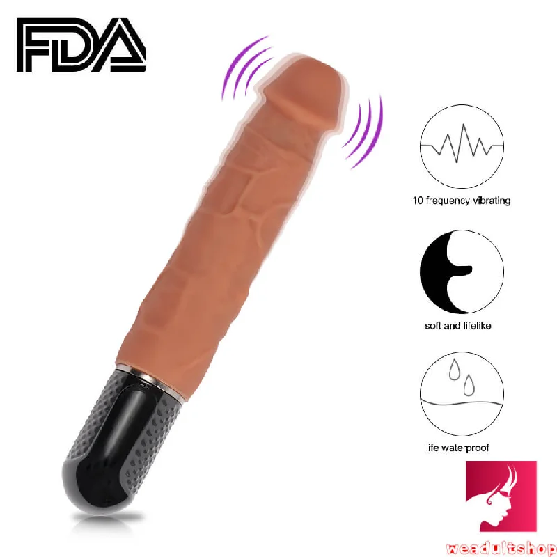 Garnet-tipped dildo-7.87in 10 Frequencies Vibrating Modes Dildo Sex Toy For Women