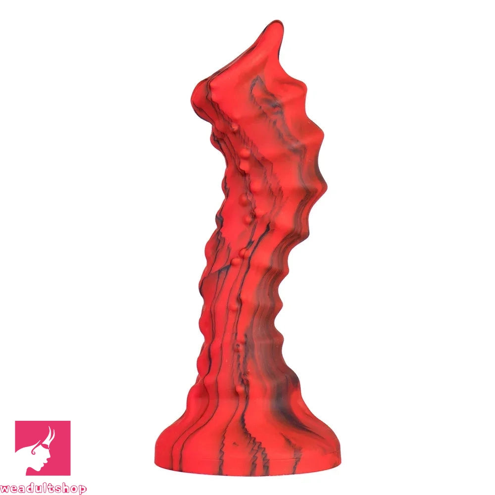 Stem-elongated dildo-7.48in Fantasy Monster Exotic Alien Silicone Flexible Suction Cup Dildo