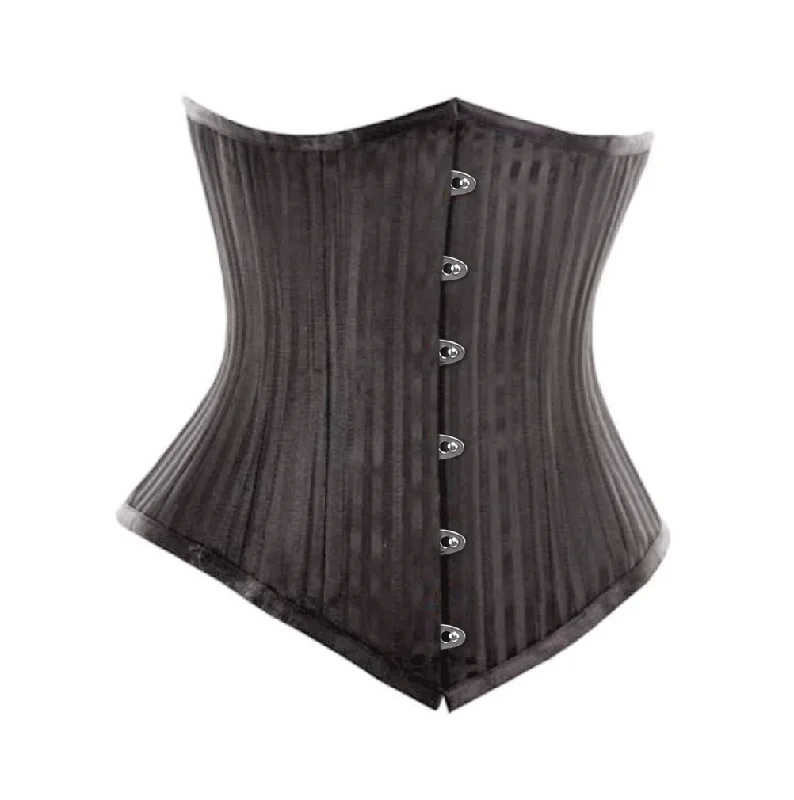 corset with layered weaves-Caria Longline Waist Training Corset