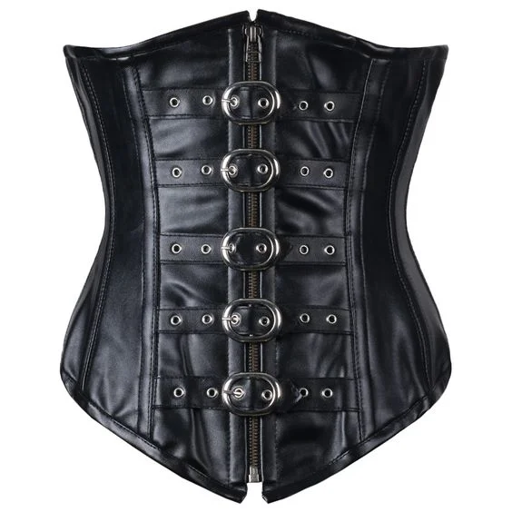 corset for bridal curls-Antonio Real Leather Underbust Corset