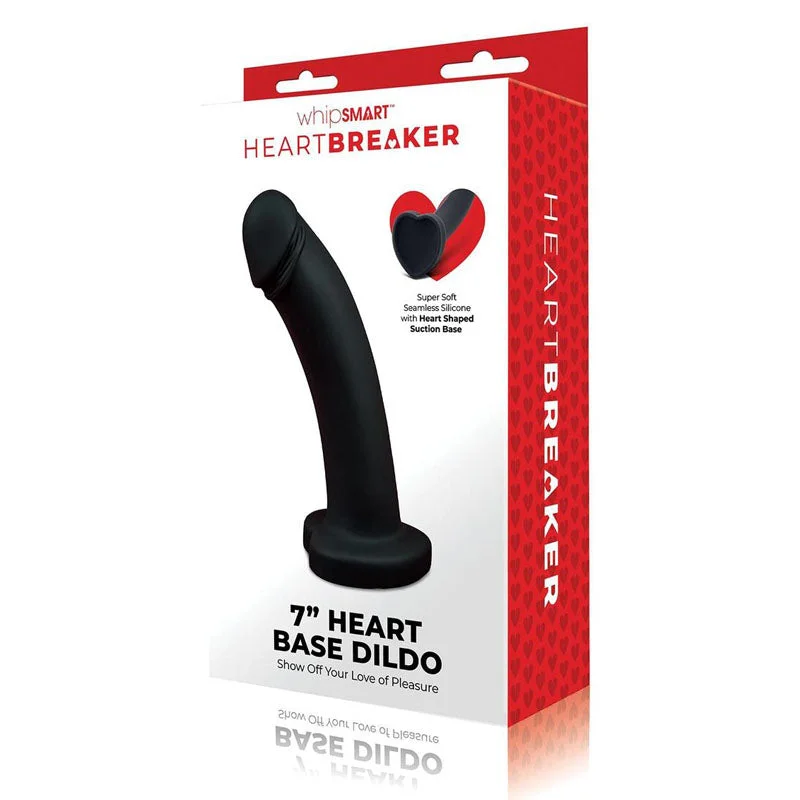 Gentle Glide Masturbator Cup-WhipSmart Heartbreaker 7'' Heart Base Dildo