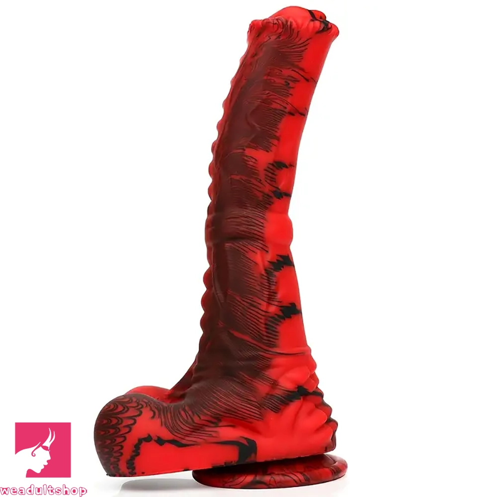 Clownfish-bright dildo-9.72in Realistic Horse Silicone Monster Cock Animal Big Cock Dildo