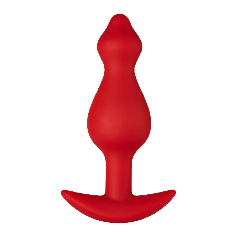 Ultra-Plush Pulse Masturbator-FORTO F-78 Pointee Plug Red Large