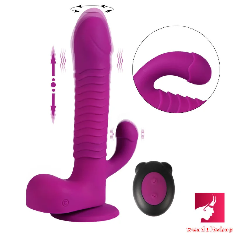 Cherimoya-creamy dildo-8.27in Wireless Remote 360° Rotation Thrusting Vibrating Dildo