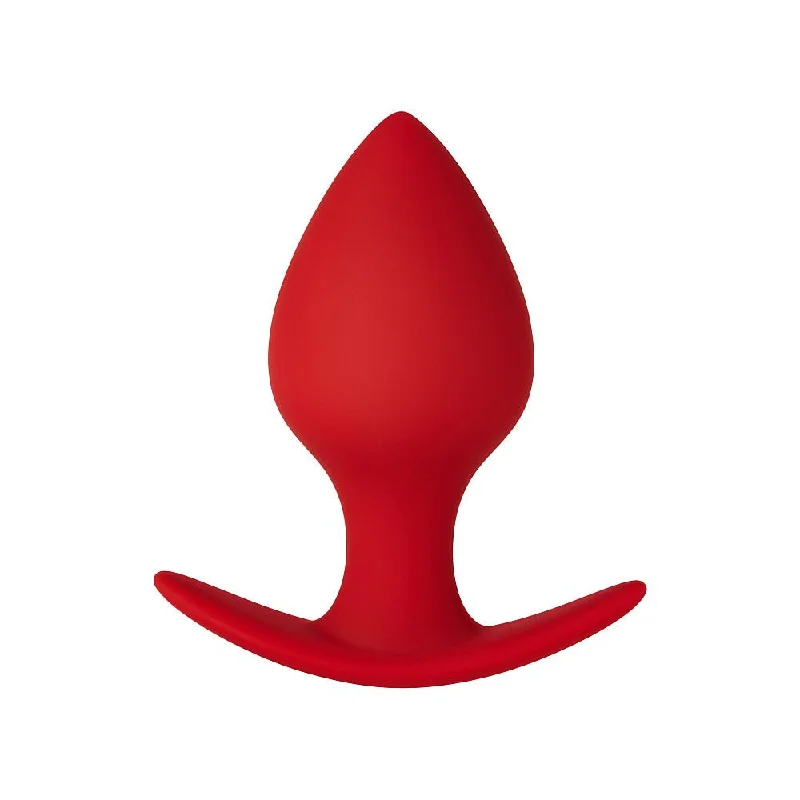 Dual-Zone Pulse Masturbator-FORTO F-63 Rattler Plug Small - Red