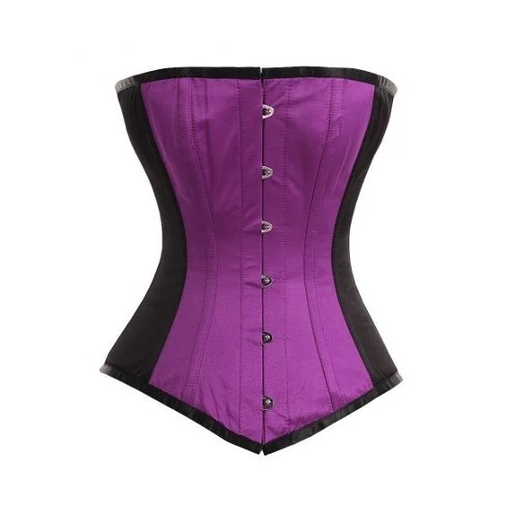 corset for retro weaves-Isaac Satin Overbust Edwardian Corset