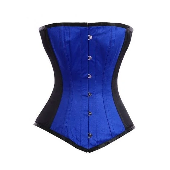 corset with leather weaves-Theodore  Custom Made Corset