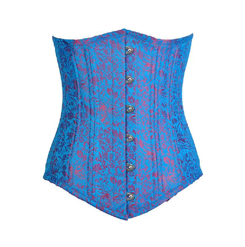 corset with floral braids-Felkiss Longline Waist Training Corset