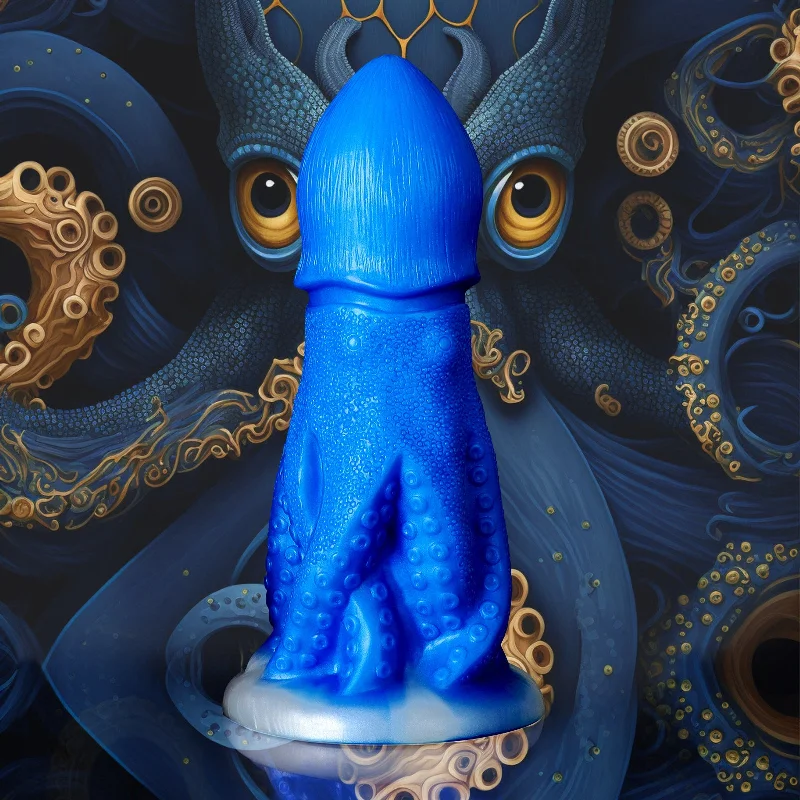 Bicolor dildo-Realistic Octopus Monster Dildo Butt Plug - Big Suction Cup Silicone Alien Dildos Sex Toy