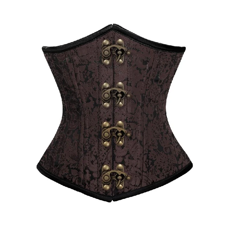 corset with floral cords-Constanze Waist Training Corset