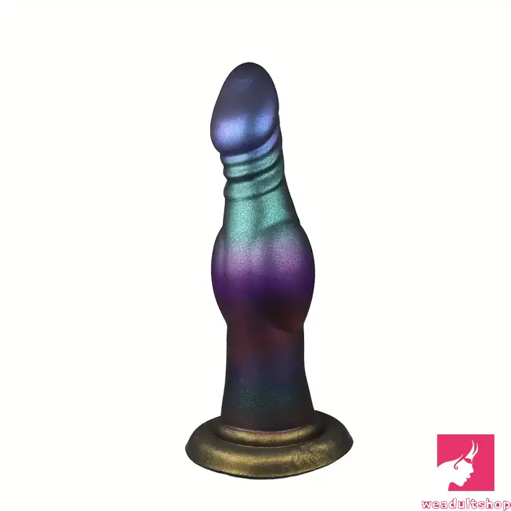 Iron-forged dildo-7.28in Fantasy Monster Dog Knot Silicone Soft Cock Dildo For Prostate Sex