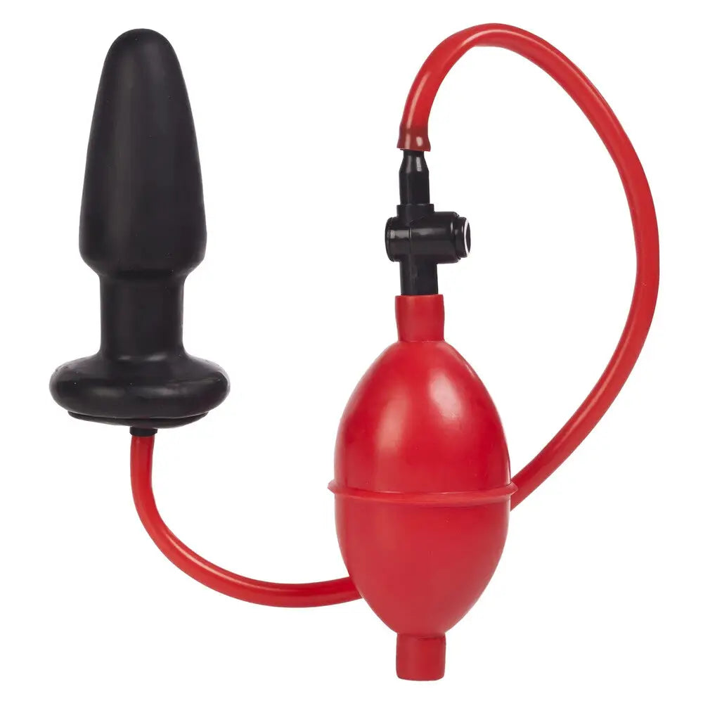 Skin-Real Pulse Masturbator-4-inch Colt Black Medium Inflatable Butt Plug