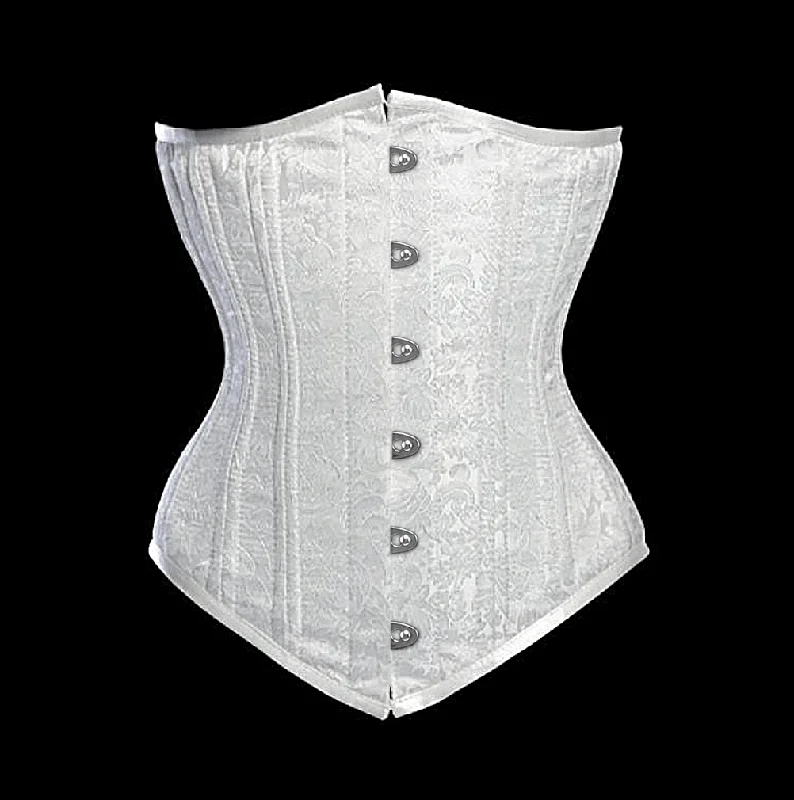 corset with lace chains-Frumes Longline Waist Training Corset