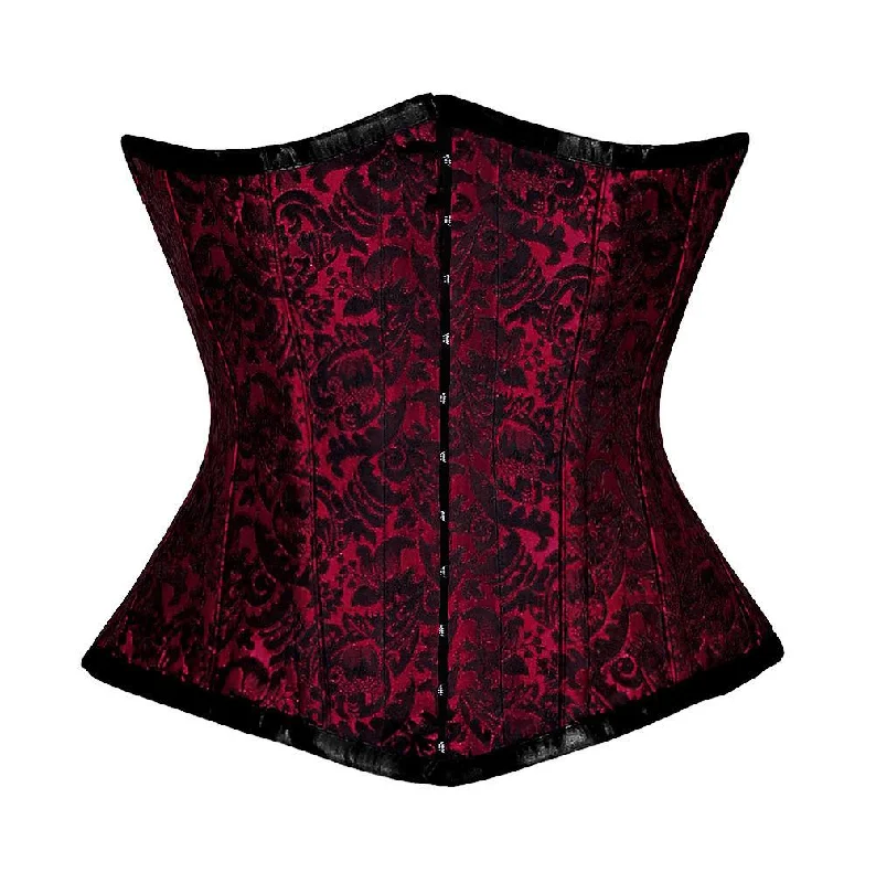 corset with floral curls-Briele Underbust Corset