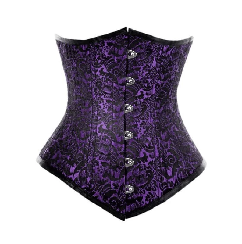 corset with asymmetrical weaves-Wido Longline Waist Training Corset