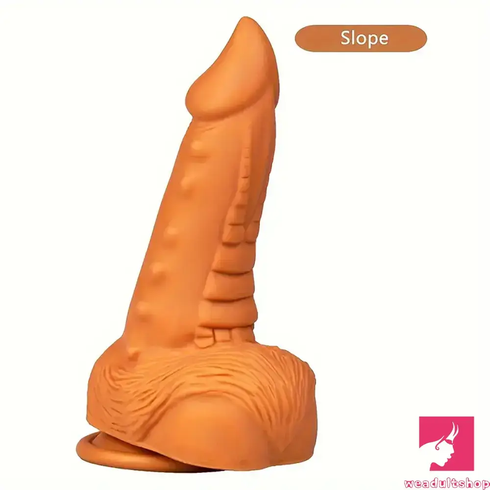 Redwood-tall dildo-7.67in Sharp Head Spiked Silicone Soft Dildo For G-Spot Orgasm