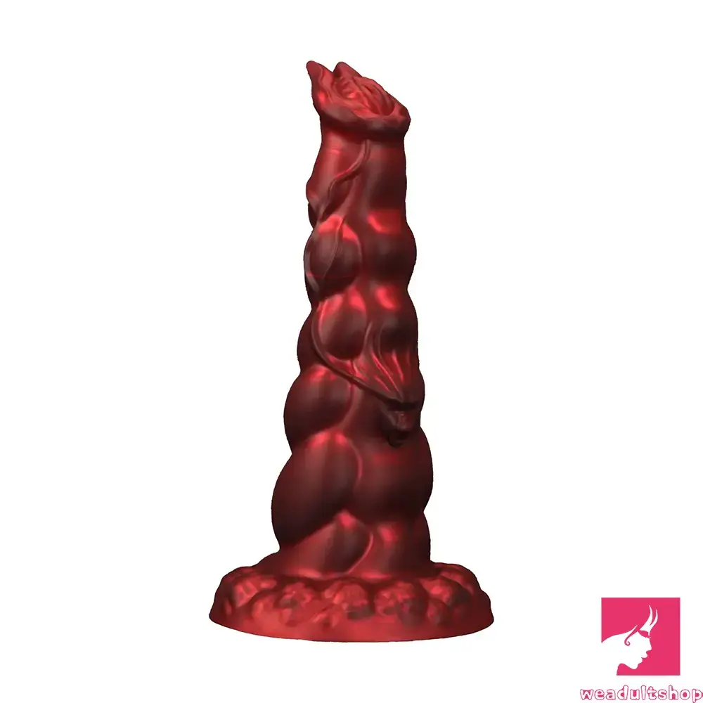 Toadstool-red dildo-8.07in 9.25in 10.55in 12.59in Fantasy Dragon Silicone Large Soft Dildo