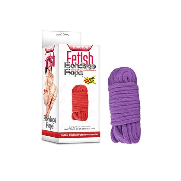 LOVETOY FETISH BONDAGE ROPE PURPLE 10M