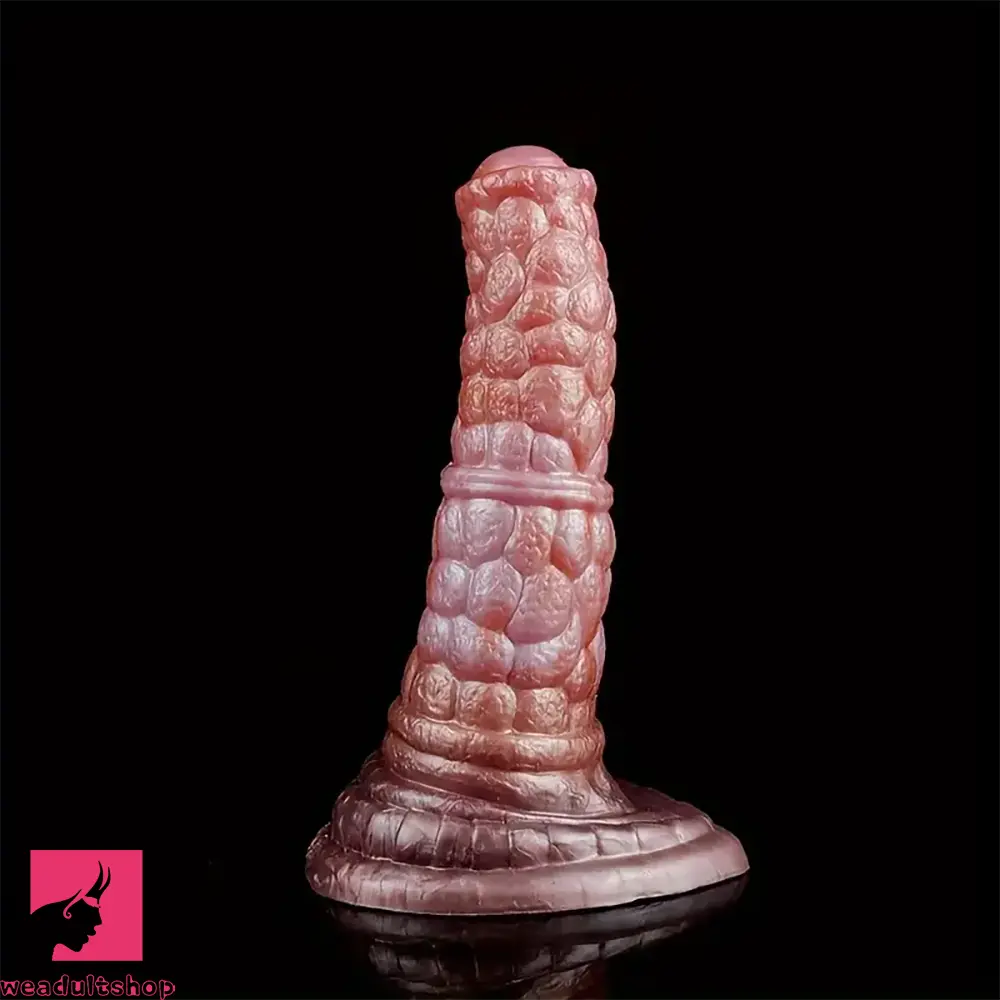 Lychee-delicate dildo-7.08in Fantasy Silicone Soft Dildo Scale Animal Penis Female Love Toy