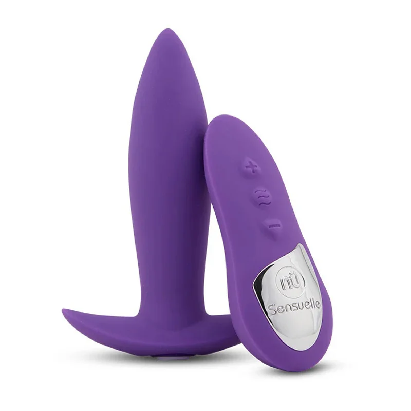 Innovative Pulse Solo Masturbator-Nu Sensuelle Remote Control Mini-Plug - Purple