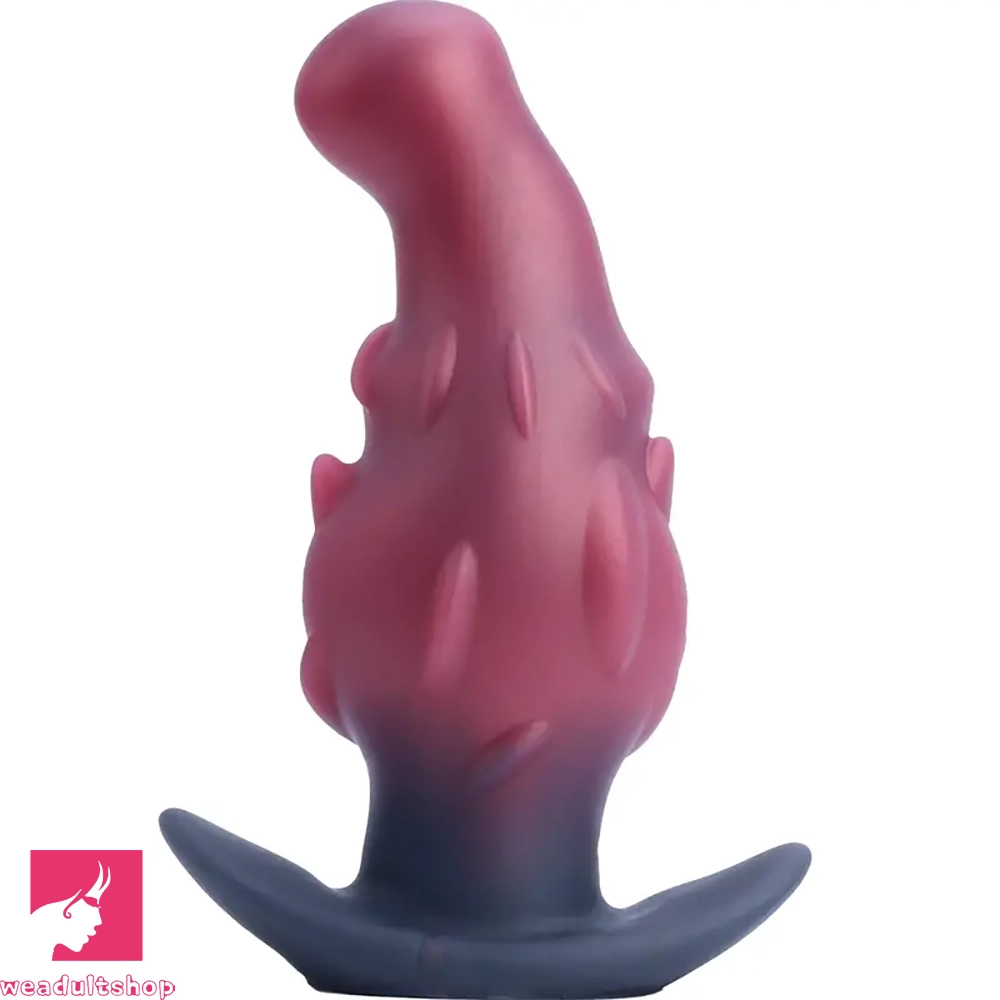 Boysenberry-hybrid dildo-4.41in 5.31in 6.22in 7.3in Dragon Monster Silicone Small Butt Plug Dildo