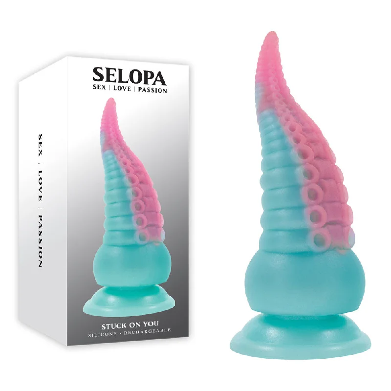 Ergonomic Pulse Solo Masturbator-Selopa STUCK ON YOU Alien Tentacle Dildo