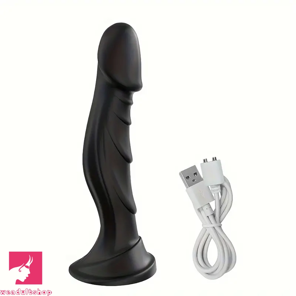 Tarpon-silver dildo-7.36in Vibrating Silicone Soft Automatic Electric Female Adult Dildo