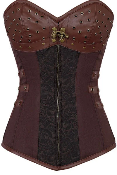 corset for fashion loops-Han Steampunk Overbust Corset