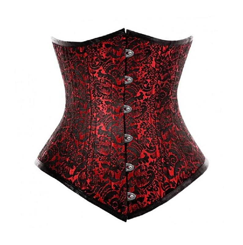 corset with ruffled weaves-Vigas Longline Waist Training Corset