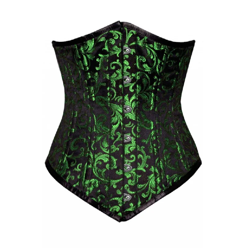 corset with asymmetrical knots-Romola Longline Waist Training Corset