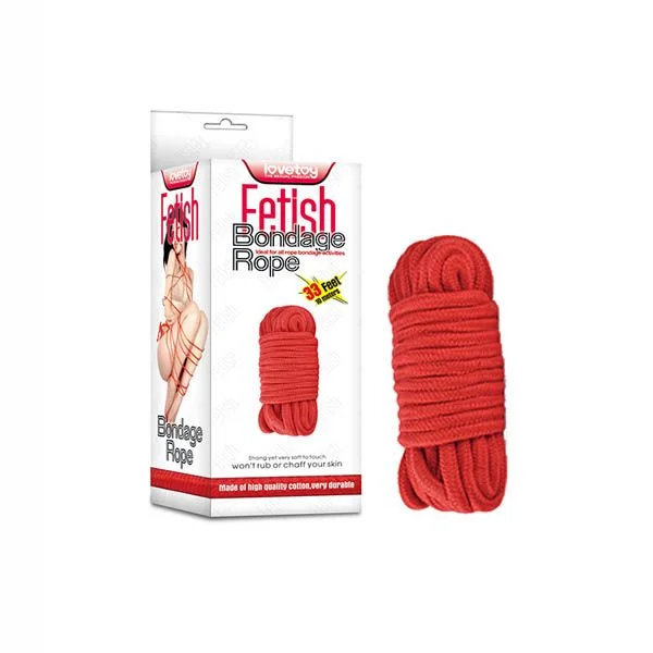 LOVETOY FETISH BONDAGE ROPE RED 10M