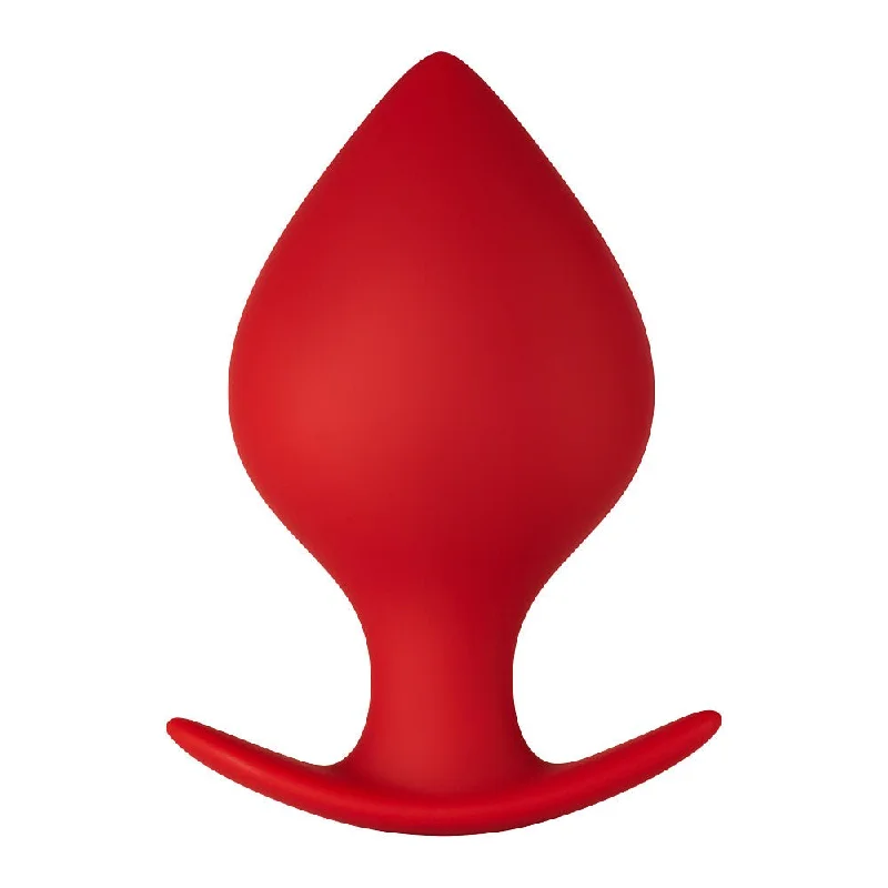 Firm Grip Pulse Masturbator-FORTO F-63 Rattler Plug Large - Red