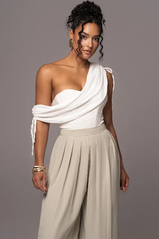 corset for runway links-Off-White New Obsession Draped Top