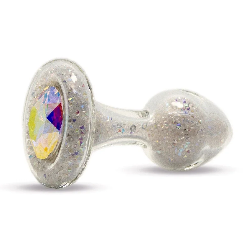 Minimal Pulse Solo Masturbator-Crystal Delights Sparkle Plug - Aurora Borealis