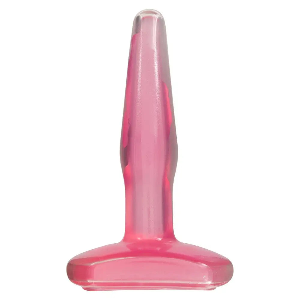 Soft-Solo Masturbator Kit-4.5-inch Doc Johnson Pvc Pink Medium Butt Plug